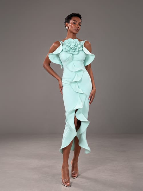 FLEUR CREPE DRESS